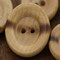 12 Pieces Flat Wooden Burnt Center Buttons Two Hole 15mm 5/8" Small Size